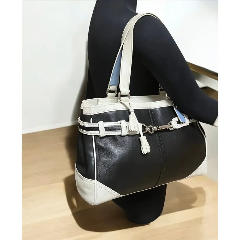 Y2K Coach F10521 Hamilton Leather Satchel Bag